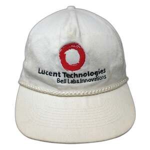 T.I. 5 Panel White One Size Hat Snapback Lucent Technologies Bell Labs Rope